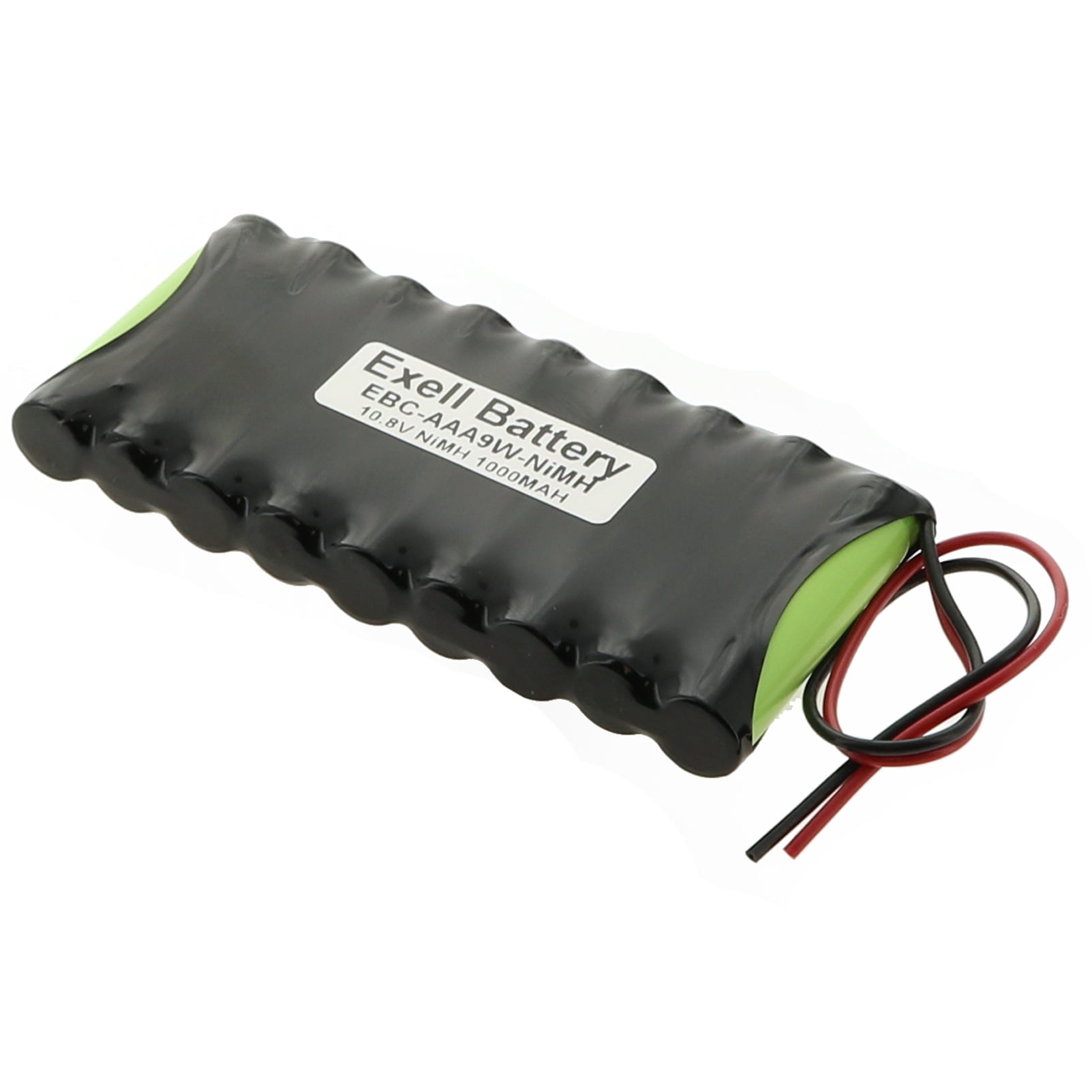 Exell 10.8V 1000mAh NiMH Battery Pack w/ 22AWG Open End Wire Leads