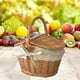 thumbnail image 4 of Handmade Food Fruit Storage Wicker Hamper Willow Woven Picnic Basket with Handle Double Lid for Shopping, 4 of 4