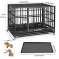 thumbnail image 2 of Jaula para perros VOWNER, resistente e indestructible, 48 pulgadas, para perros grandes, 2 of 7
