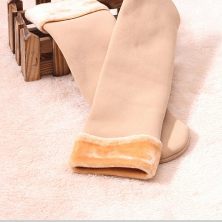 

Cara Lady Wool Cashmere Women Thicken Thermal Soft Casual Solid Winter Socks BG Beige