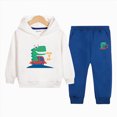 thumbnail image 2 of Futezty Little Boys Girls Sweatsuit Graphic Hoodie and Jogger Pants 2 Piece Set Fall Winter Outfit 2T-12T, 2 of 5