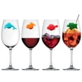 thumbnail image 3 of Marcador de silicona para copas de vino tinto, etiqueta para copas de vino tinto, etiqueta para copas de vino con forma de animal marino, suministros para vino tinto, 3 of 5