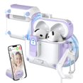 thumbnail image 1 of Funda para AirPods MHYALUDO de cuarta generación, color morado y blanco, 1 of 7