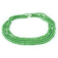 thumbnail image 3 of The Bead Chest Translucent Green Matte Glass Seed Beads (4mm) - 24 inch Strand of Quality Glass Beads, 3 of 3