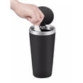 thumbnail image 5 of BUYISI Car Mini Bin Cup Holder Portable Small Plastic Trash Can For Home Office Bedroom Silver, 5 of 5