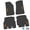 Black w/ Orange Insert, variant on Flextread Floor Mats for 18-24 Jeep Wrangler JLU - Mopar Licensed Factory Fit - Black w/ Pink Jeep Insert - 100% Made in USA