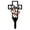 Black Dad, variant on Metal Cross Garden Stake Graves Cemetery Decorations, Cemetery Memorial Cross Stake for Mom, Metal Cross Yard Stake Grave Markers, Memorial Signs Marker for Mom Grave