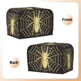 thumbnail image 3 of Kdxio Gold Spider On The Web Print Toaster Cover Bread Machine Cover Fits for Most Standard 2 Slice Toasters,Keep Toaster Free From Dust And Fingerprint Oven Dustproof Cover, 3 of 7