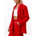 thumbnail image 3 of Blazer oversize cruzado color Rojo AMAD Casual para mujer talla L, 3 of 4