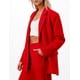 thumbnail image 3 of Blazer oversize cruzado color Rojo AMAD Casual para mujer talla S, 3 of 4