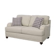 thumbnail image 4 of Glenn Upholstered English Arm Loveseat Light Grey, 4 of 7