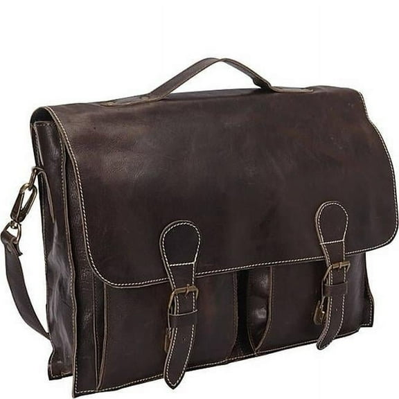 Soft Leather Laptop Messenger Bag