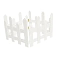 thumbnail image 1 of koolsoo 4 Pieces Christmas Tree Fences Christmas Tree Barriers for Holiday Gate Lawn White, 1 of 9