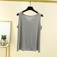 thumbnail image 4 of mfyjkho Camisetas Sin Mangas Para Hombre, Camiseta Sin Mangas Con Cuello En V, Informal, Holgada Y Cómoda, De Color Sólido, Para Mujer. Tops Casuales Para Mujer Xxl, 4 of 6