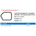 thumbnail image 2 of Lower Pan Gasket Set - Compatible with 2002 - 2012 Nissan Altima 3.5L V6 2003 2004 2005 2006 2007 2008 2009 2010 2011, 2 of 2