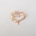 thumbnail image 2 of Broche de seguridad rosa exquisito moda cristal rhinestone brochepins broche decoración para las mujeres niñas vestido de moda ropa de boda rosa oro Monstrate AP004631-01, 2 of 7