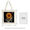 thumbnail image 3 of Vintage Owl Tote Bag - Natural Canvas Rustic Design with ' WISE AND TRUE ' Above Owl on Tree Branch Perfect for Shopping & Travel, 3 of 4
