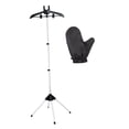 thumbnail image 4 of Soporte para planchadora, vaporizador de ropa portátil, estante telescópico multifuncional Negro, 4 of 9