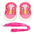 thumbnail image 1 of Juguetes educativos Tablero de cordones de juguete para niñas, niños, niños, Zapatos Rosa Zulema Juguetes de botones de enhebrado, 1 of 8