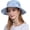 Light Blue, variant on Women's Summer UV Protection Sun Hat Wide Brim Tie Dye Bucket Hat for Outdoor Beach Fishing Gardening