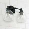 thumbnail image 2 of Mid-Century 2 Light Transitional Bath Vanity Approved For Damp Locations In Transitional Style 14.5 High By 9.75 Wide-Matte Black Finish Capital, 2 of 7