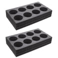 thumbnail image 1 of Bandejas de café portátiles de 2 piezas bandejas para transportes de café bandejas de café soportes de té de leche, 1 of 7