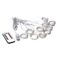 thumbnail image 2 of Luces de cadena,Luces de cortina para interiores con control remoto,Luces de cortina de alambre de cobre impermeables de 8 modos,Luces de hadas USB enchufables para Blanco Cálido 3x2m Yuyangstore Luces de cadena, 2 of 8