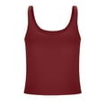 thumbnail image 7 of VerPetridure Womens Tops, Tank Top with Built in Bra 2025 Summer Solid Color Sports Camisoles Cami Sleeveless Clothes, 7 of 7