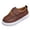 Brown, variant on WAVSUF Girls Loafers Soft Sole Slip On Round Toe Fall Casual Flat Shoes Blue 8 Toddler