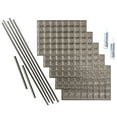 thumbnail image 1 of FASÄDE Traditional Style 6 Decorative Vinyl Backsplash 15 sq ft Kit in Brushed Nickel, 1 of 6
