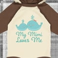 thumbnail image 4 of Inktastic My Mimi Loves Me Boys or Girls Long Sleeve Baby Bodysuit, 4 of 5