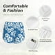 thumbnail image 4 of Balery Leaves And Flowers Pantalones cortos deportivos para mujer con forro y dos bolsillos, elásticos, para entrenamiento, gimnasio, yoga-Small, 4 of 7
