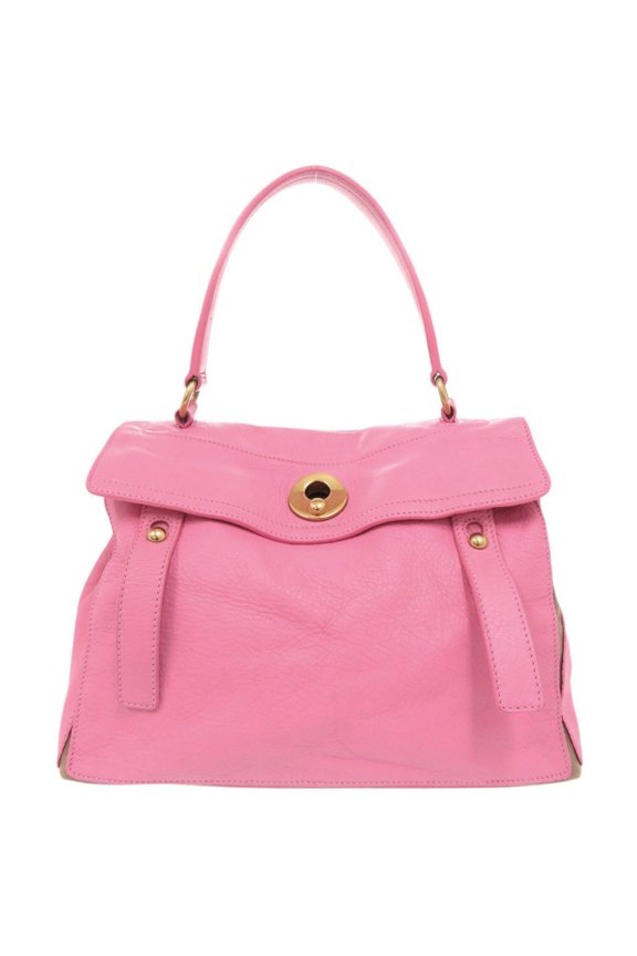 Pre-Owned Yves Saint Laurent Muse Two 229680 Leather Pink Handbag 0152 YVES SAINT LAURENT