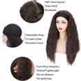 thumbnail image 2 of Benehair Afro Yaki Straight Synthetic Hair Wig Curly Headband wig styles None Lace Front Wigs for Black Women, 2 of 5