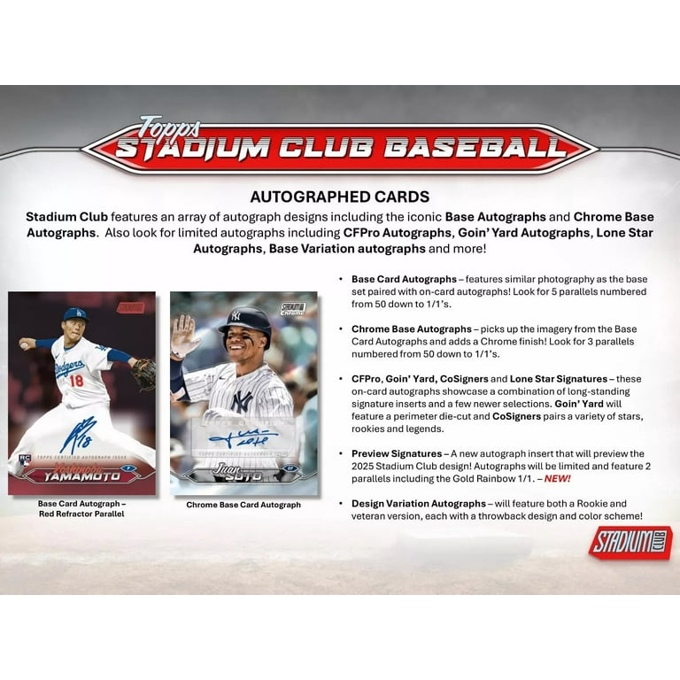 2024 Topps Stadium Club Baseball Compact Box - Walmart.com