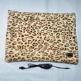 thumbnail image 2 of Almohadilla térmica para mascotas, manta eléctrica, tapete calefactor suave, tres niveles de temperatura Leopardo de tres grados, 2 of 7