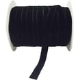 thumbnail image 2 of Carrete de cinta de terciopelo de 10 yardas (negro, 5/8"), 2 of 4