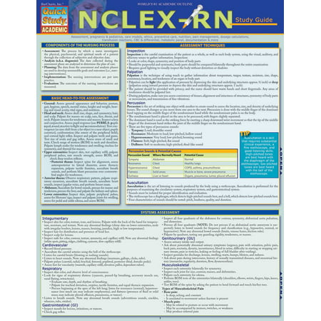 NCLEX-RN Study Guide : a QuickStudy Laminated Reference