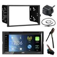 thumbnail image 2 of JVC KWV820BT 6.8" LCD Bluetooth CD DVD Car Stereo Receiver Bundle Combo With Waterproof RearView Backup Camera + Dash Kit + Wire Harness For GM Vehicles + Enrock 22" AM/FM Radio Antenna With Adapter, 2 of 8