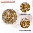 thumbnail image 2 of Uxcell 3-Pack Decorative Ball for Bowls, 2.4 Inch Mosaic Glass Balls Decorative Glass Orbs for Home Decor/Dining Tables [Brown], 2 of 7