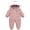 Pink, variant on LYMAYTER Infant Unisex Fleece Onesies Girls Boys Winter Hooded Snowsuit Baby down Cotton Bodysuit for 2-6 Years