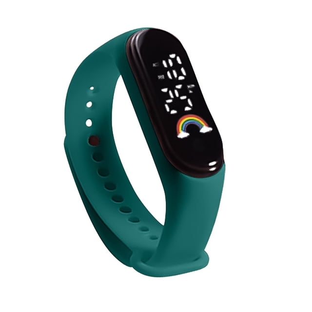 Reloj Digital LED inteligente para niño y niña, pulsera impermeable con dibujos animados, regalo de cumpleaños