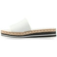 thumbnail image 3 of Journee Womens Rosey Wedge Heel Espadrille Sandals, Widths Available, 3 of 10