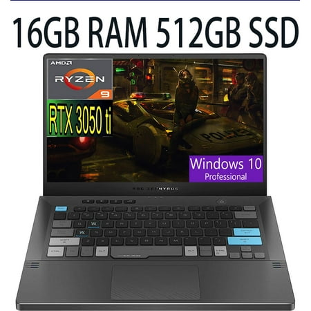ASUS ROG Zephyrus G14 14 Special Edition Gaming Laptop, AMD 8-Core Ryzen 9 5900HS (Beat i7-10370H) GeForce RTX 3050 Ti 4GB, 16GB DDR4 512GB PCIe SSD, 14" WQHD (2560 x 1440) Display, Windows 10 Pro