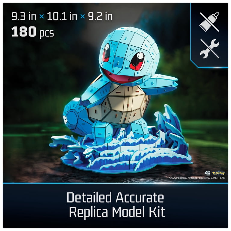 4D Build Pokemon Squirtle 3D Model Kit, 180 Pieces photo 2
