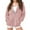 Pink, variant on Hinvhai Children Girls Oversized Hoodies Full Zip Lightweight Hoodie Casual Loose Long Sleeve Outwear Sweatshirts Cute Loose Jackets with Pockets Pink 5 Years(90)