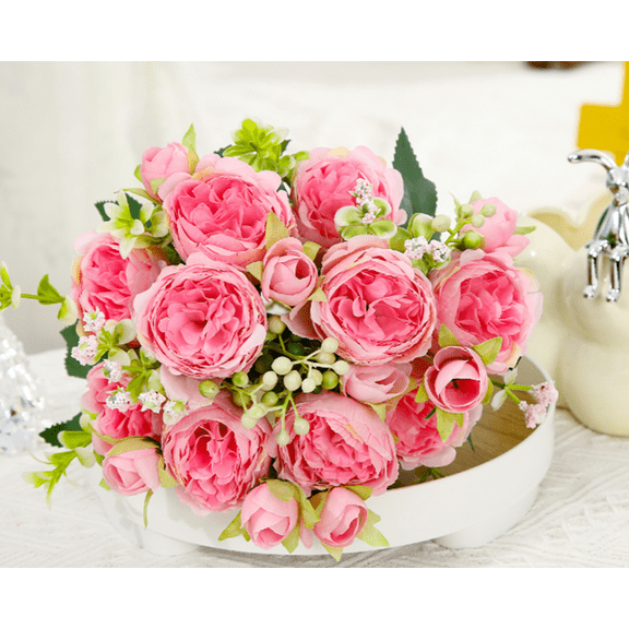 ERDOUY 3Pcs Peony Artificial Flowers, Fake flowers,Flores Artificiales Para, Wedding Decor
