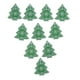 thumbnail image 4 of 20 piezas de formas de madera navideña natural para colgar en el árbol de Navidad Verde, 4 of 7