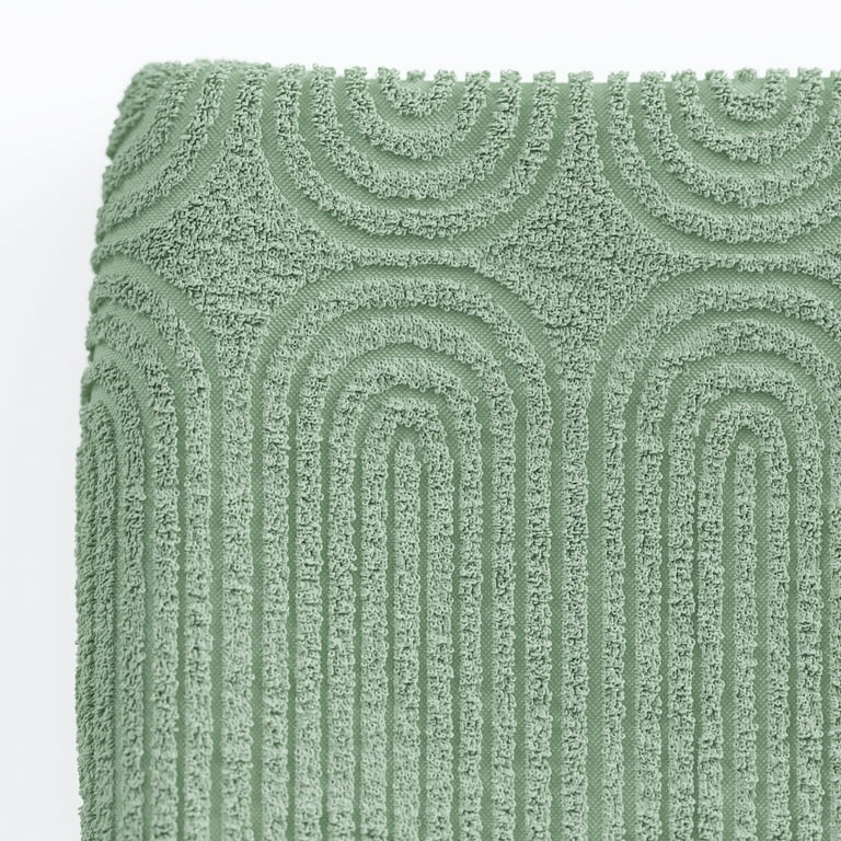 Beautiful Textured 6pk Towel Set Contains 2 Bath 2 Hand 2 Wash Sage Green by Drew Barrymore Walmart