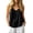 Black-Tank Tops for Women, variant on Camisole Tops for Women V Neck Sleeveless Lace Boho Linen Shirts Adjustable Spaghetti Strap Tank Top
